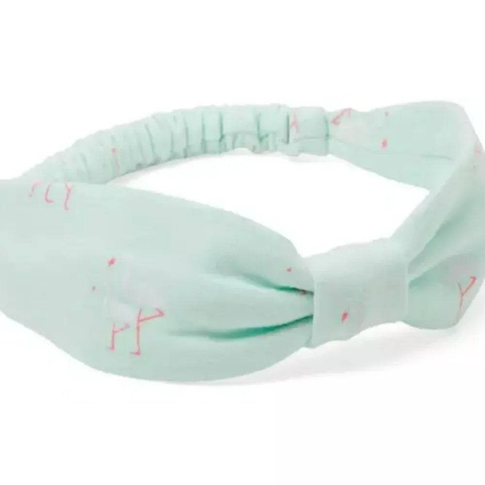 Janie and Jack 100031366 mint flamingo print Headband NWT One Size